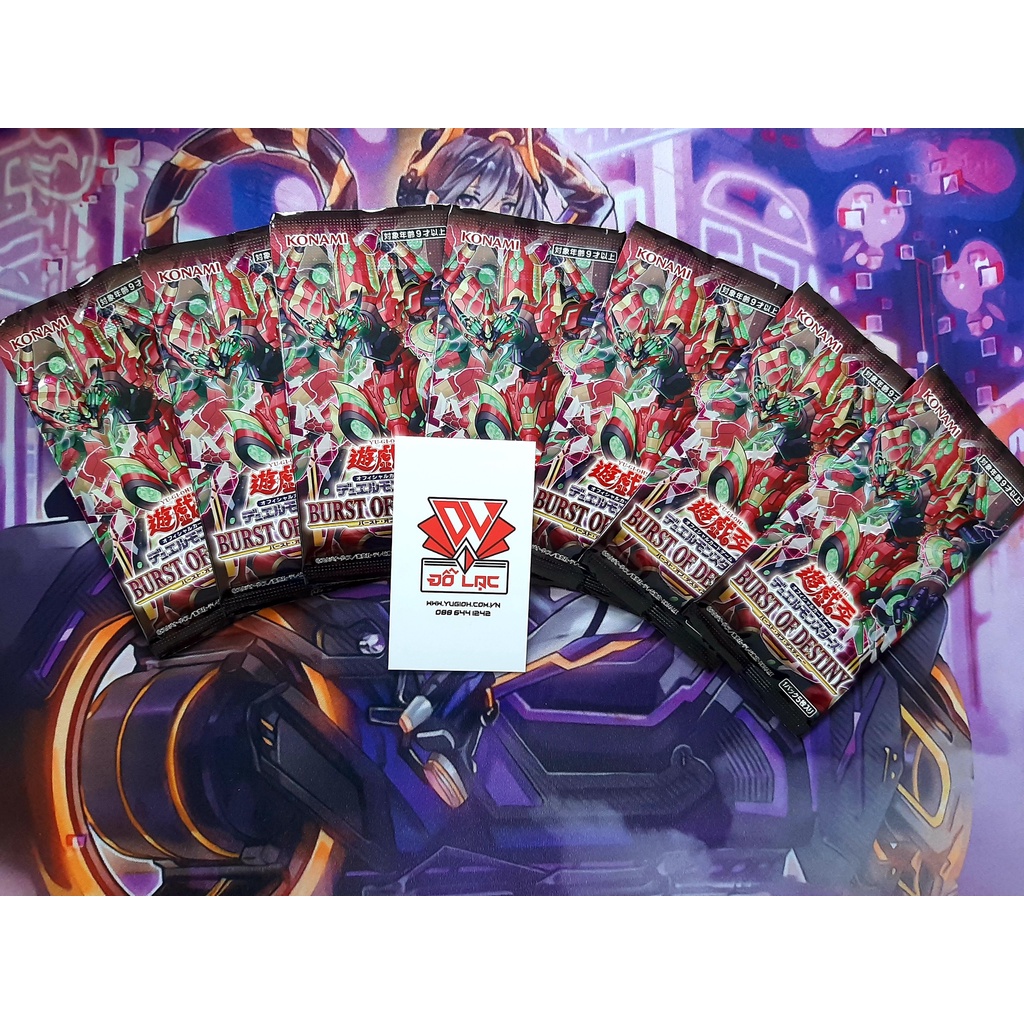 01 Túi Thẻ Bài Yugioh Burst Of Destiny - Tiếng Nhật