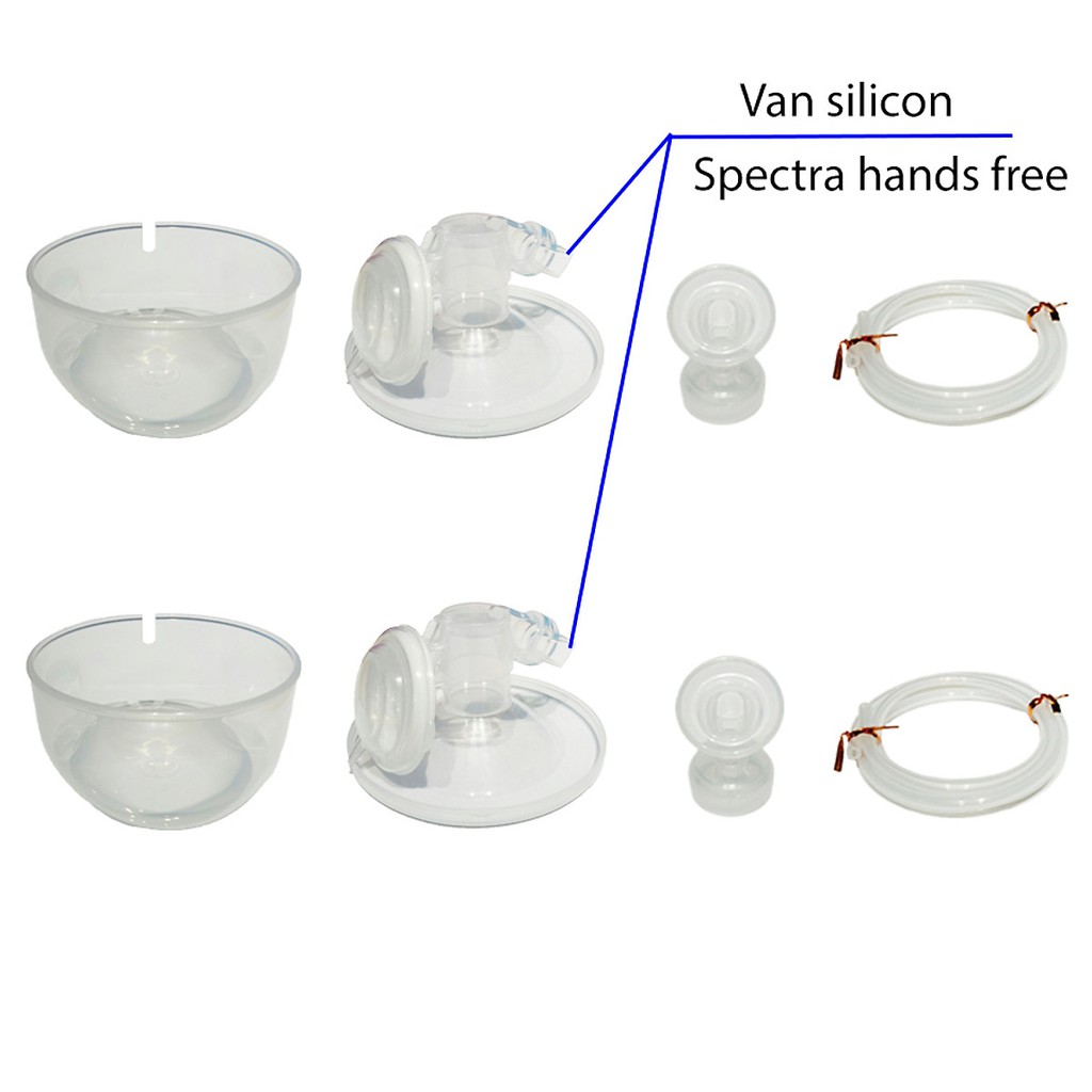 Van Silicon Cup Hút Sữa Spectra Handsfree