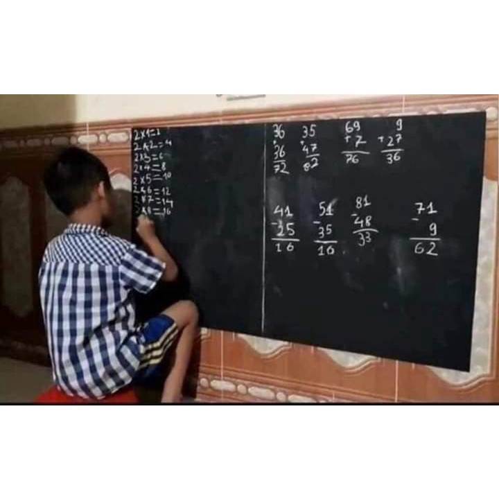 Bảng Decal dán tường _ Bảng đen dán tường cho các bé thỏa thích vẽ và sáng tạo