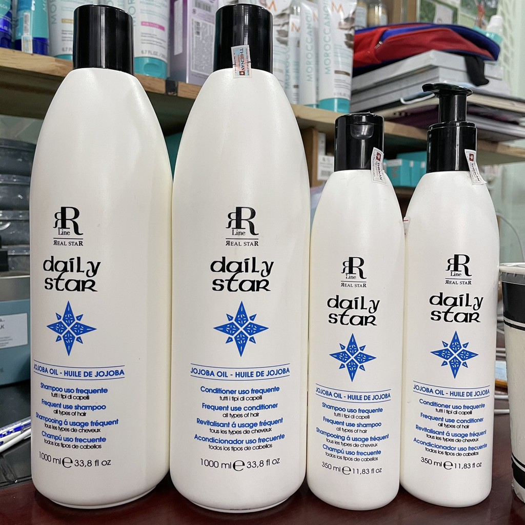 Dầu xả dưỡng ẩm phục hồi và tăng sức sống cho tóc Daily RR Line Star Frequent Use Conditioner 1000ml