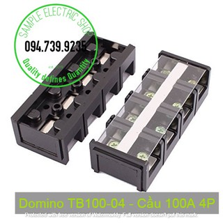 Cầu đấu TB10004 - Cầu Domino 100A 4P - cầu đấu khối 100A 4P