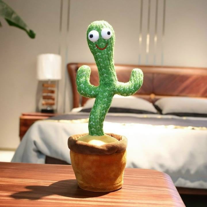 Dancing Cactus Xương Rồng Nhảy Múa Phát Nhạc Và Ghi Âm Giọng Nói Dancing Cactus Cactus Plush Toys ( tặng kèm pin )
