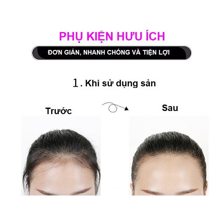 Bộ chuốt tóc con gọn gàng mái tóc