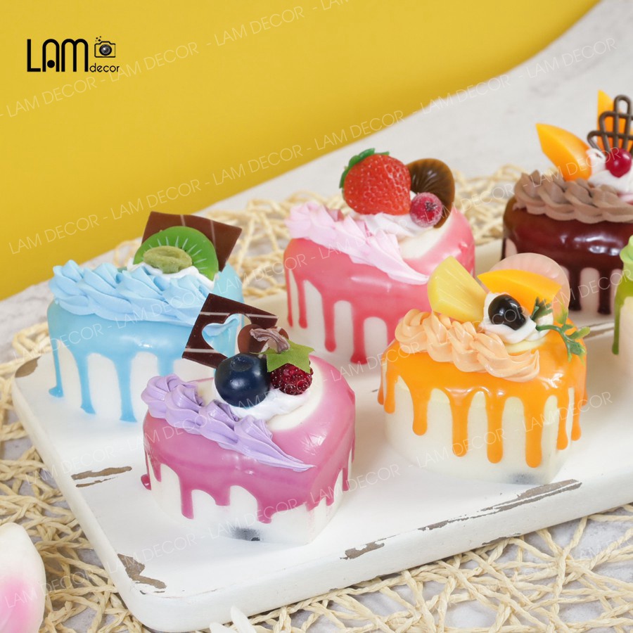 Mô Hình Bánh Kem Giả Làm Phụ Kiện Trang Trí