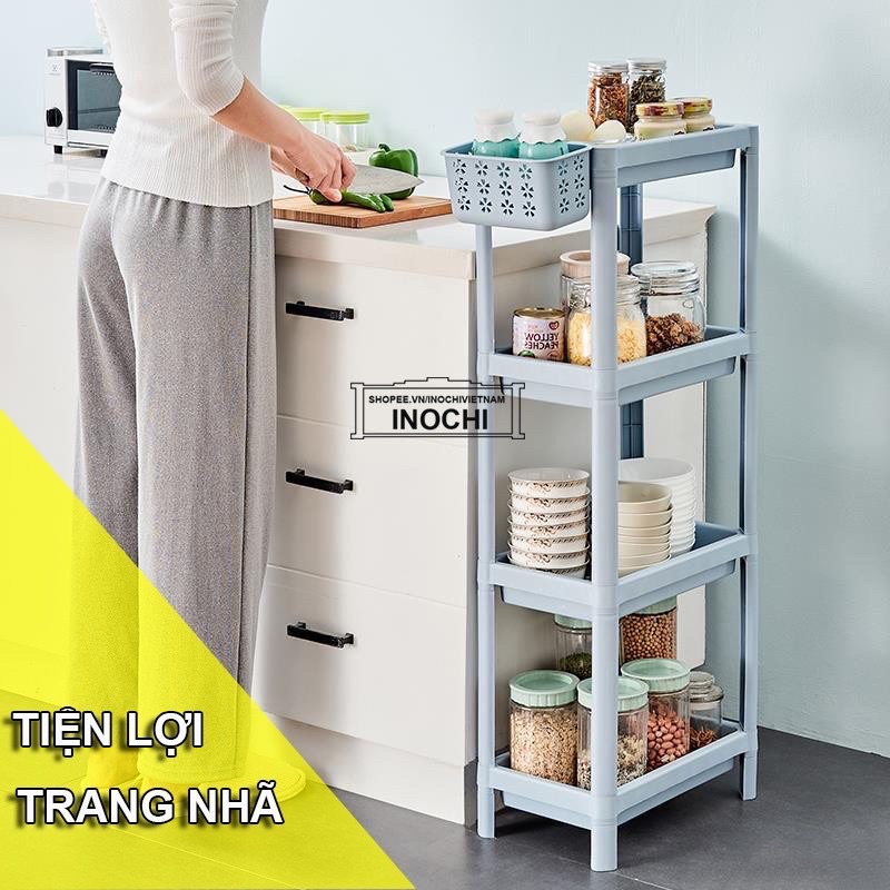 Kệ nhựa, nhà tắm đa năng chia 2/3/4 tầng Inochi Nhà Bếp, đựng mỹ phẩm KET4T | BigBuy360 - bigbuy360.vn