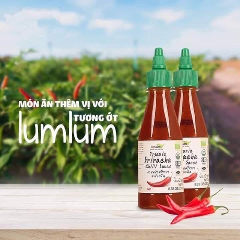 Tương ớt cay hữu cơ LumLum 250ml