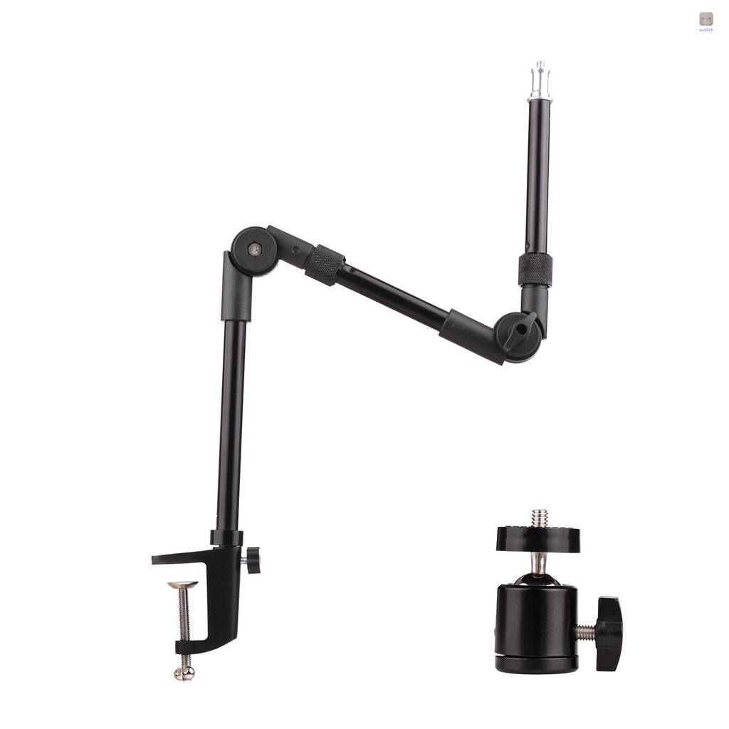 Giá đỡ kim loại Andoer ST-01 có thể gập và đầu bi vít 1/4inch tải trọng 3kg cho webcam đèn LED trợ sáng cho điện thoại