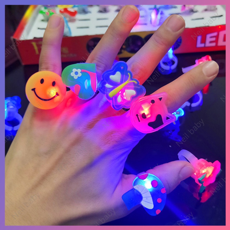 Nhẫn Nhựa Hình Động Vật/Trái Cây Hoạt Hình Dễ Thương Cho Bé