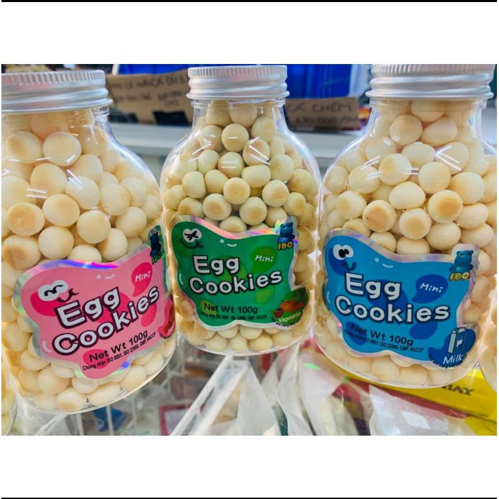 Bánh Men Bi Trứng Vị Sữa, Rau Củ, Đào Cho Bé Ăn Dặm Hũ 100gr