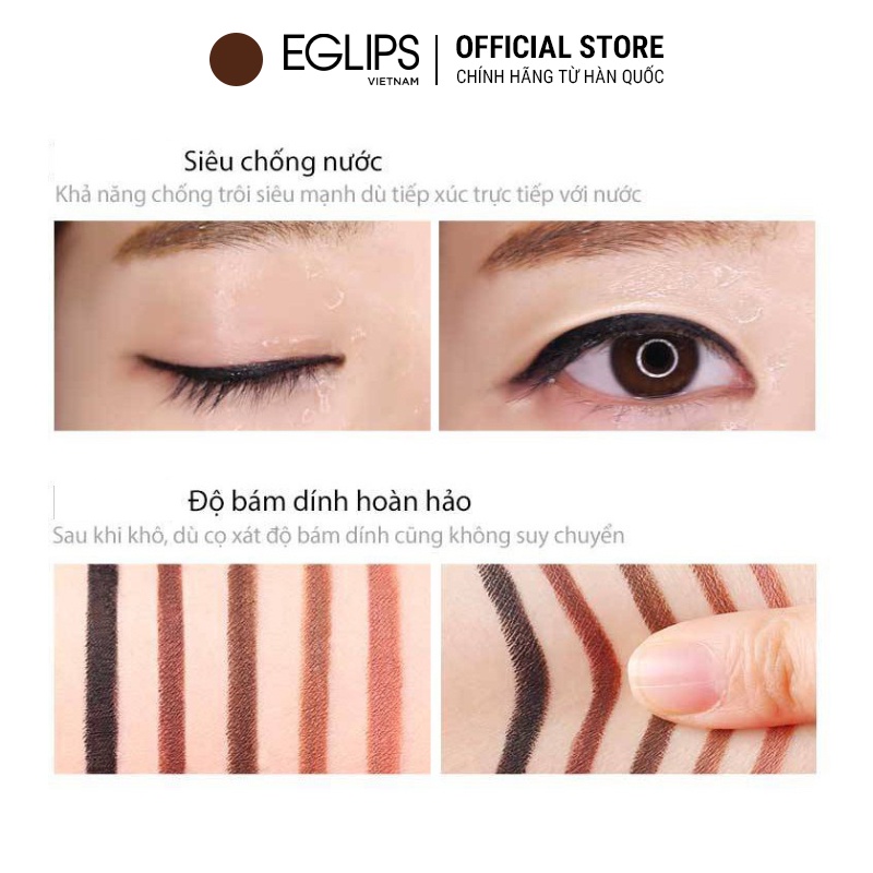 Kẻ mắt Eglips Super Slim Auto Long Eyeliner 0.12g