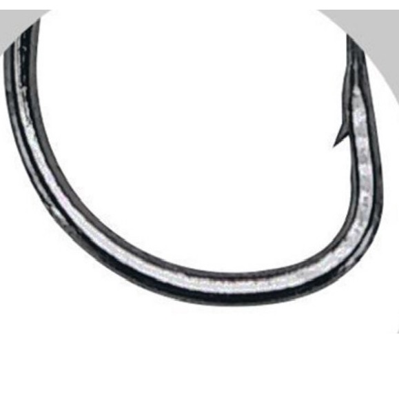 Lưỡi câu làm bằng thép carbon cao CC100 , lưỡi câu đen vuông có ngạnh, mỗi gói 10 lưỡi - số 1 đến số 13