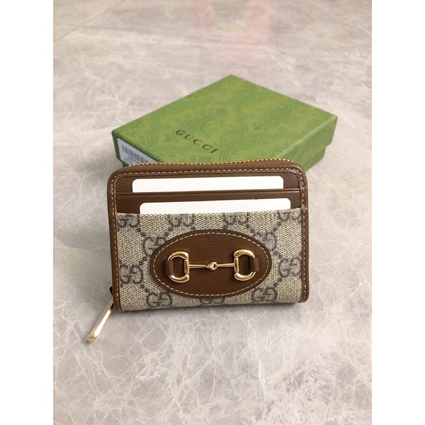 Ví ngắn dạng khoá kéo thương hiệu Gucci GC Marmont da thật cao cấp