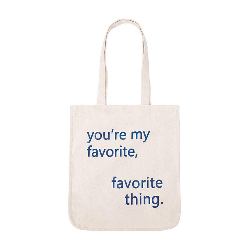 Túi tote Vải  canvas mềm Đẹp Cực Hot có khóa miệng,túi tote FAVORITE THING hàn Quốc tặng quà xinh