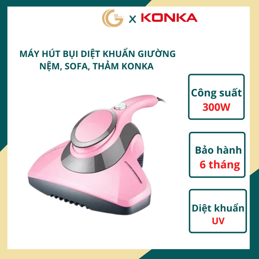 [Mã ELHA22 giảm 6% đơn 300K] Máy hút bụi giường nệm/ Máy hút bụi cầm tay diệt khuẩn KONKA bảo hành 6 tháng