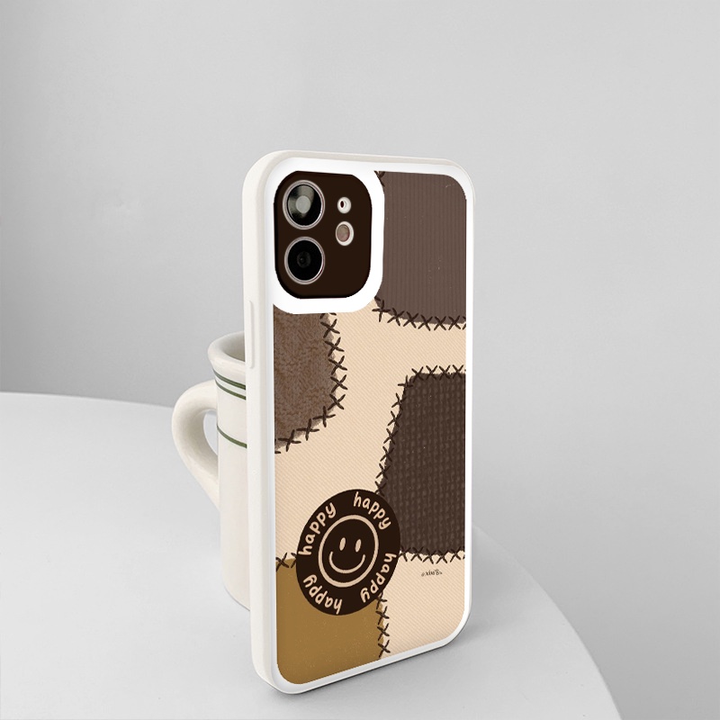 Ốp iphone - Ốp lưng iphone cạnh vuông viền camera Mặt cười vintage dành cho ip 6 đến 14promax - ng067
