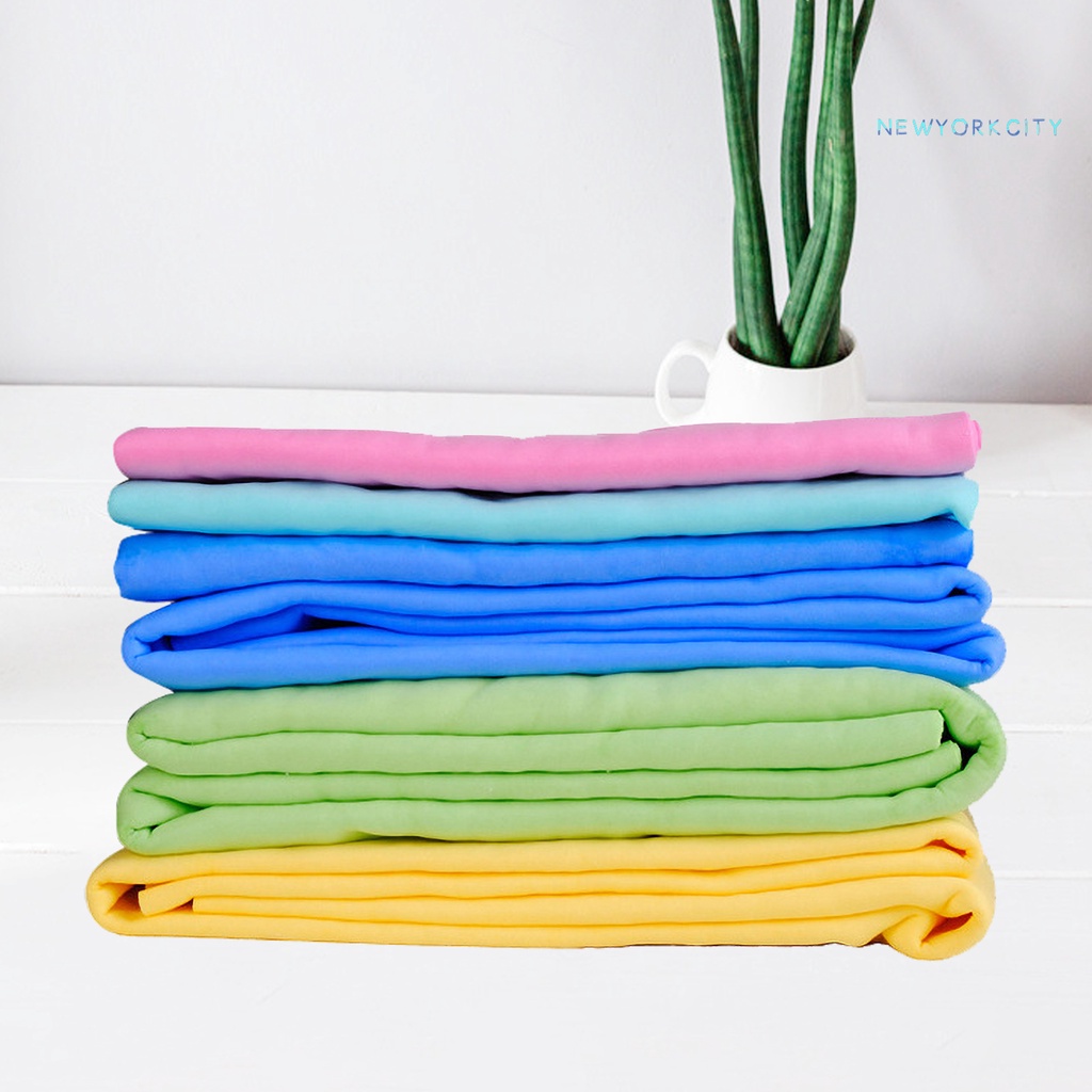 Khăn Tắm Mềm Mại Thấm Hút Nước Nhanh Khô Màu Trơn Tiện Dụng Cho Thú Cưng