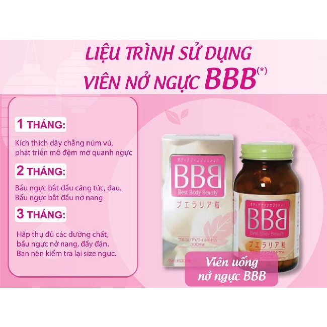 HCM-Viên nở ngực BBB Orihiro 300 viên Nhật Bản