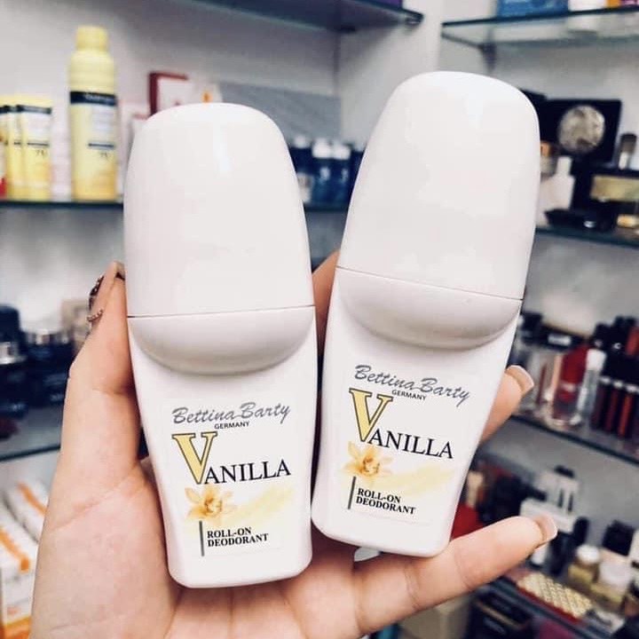 Lăn khử mùi hương nước hoa Bettina Barty Vanilla Đức 50ml, xịt khử mùi cơ thể Vanilla