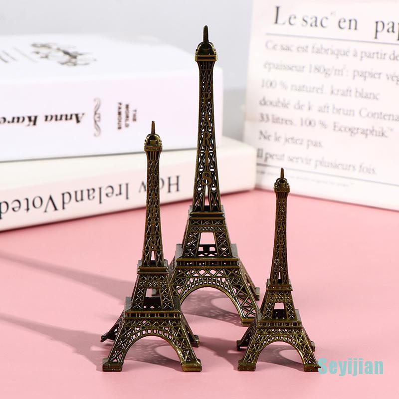 Mô hình tháp Eiffel bằng kim loại, móc khoá, để bàn, decor, trang trí bàn làm việc, làm quà tặng vừa đẹp vừa sang