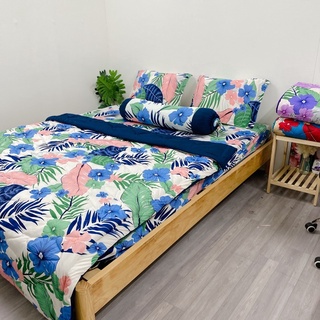 bộ drap thun hàn quốc mẫu hoa (4-5 món)