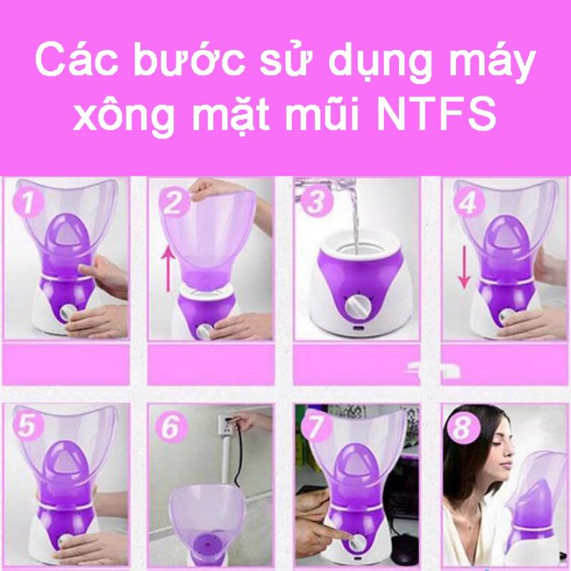 Máy xông mặt,xông mũi bằng hơi nước NTFS