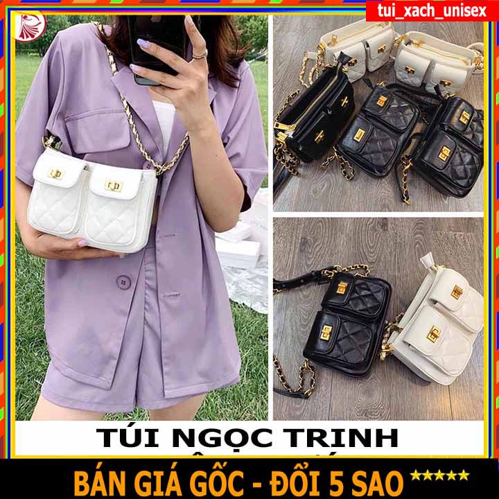 ❤️ MẪU MỚI ❤️  TÚI XÁCH NỮ DẠNG HỘP 2 NGĂN NGỌC TRONG SANG CHẢNH ĐEO CHÉO ĐEO VAI DA DÀY XỊN MT085