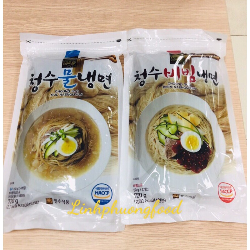 [Mã 77FMCGSALE1 giảm 10% đơn 250K] Mì lạnh Hàn Quốc 720g Choung Soo dành cho 4 người ăn