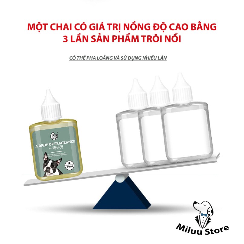 Nhỏ khử mùi nước tiểu chó mèo, nhỏ khử mùi tiện lợi dành cho cho thú cưng hay tiểu bậy