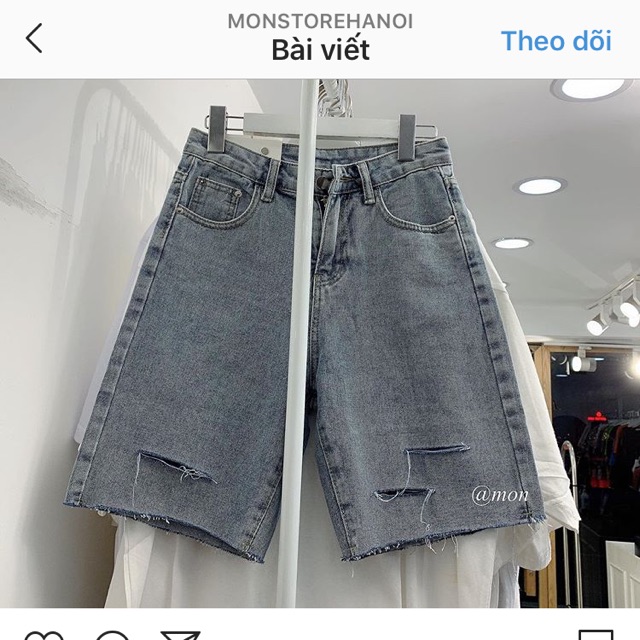  💤Quần Jeans Ngố Rách 3 Line Mới