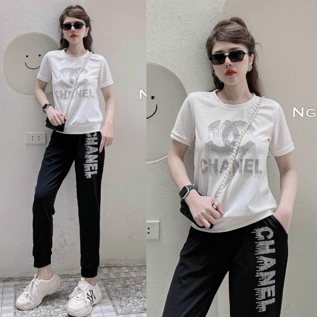 [CAO CẤP] Bộ đồ thể thao đính đá TT503  [HÀNG XUẤT NHẬT-HÀN QUỐC]