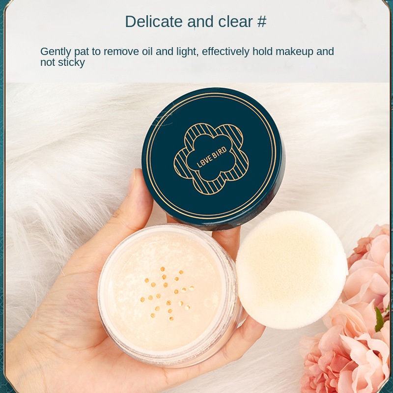 Phấn Phủ Dạng Bột Lovebird Màu Lì Kiểm Soát Dầu Kháng Nước Mịn Mượt TTB343