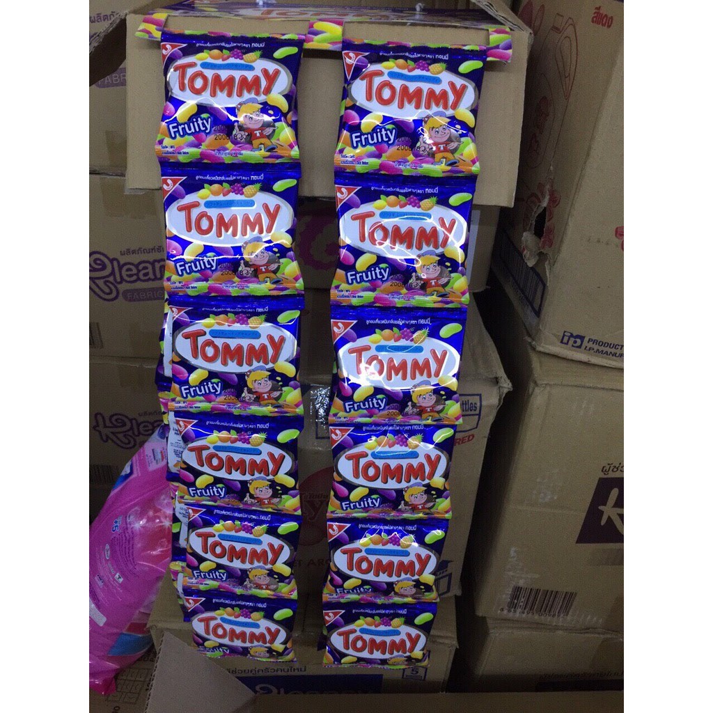 Combo 24 gói kẹo Tomy dây Thái Lan