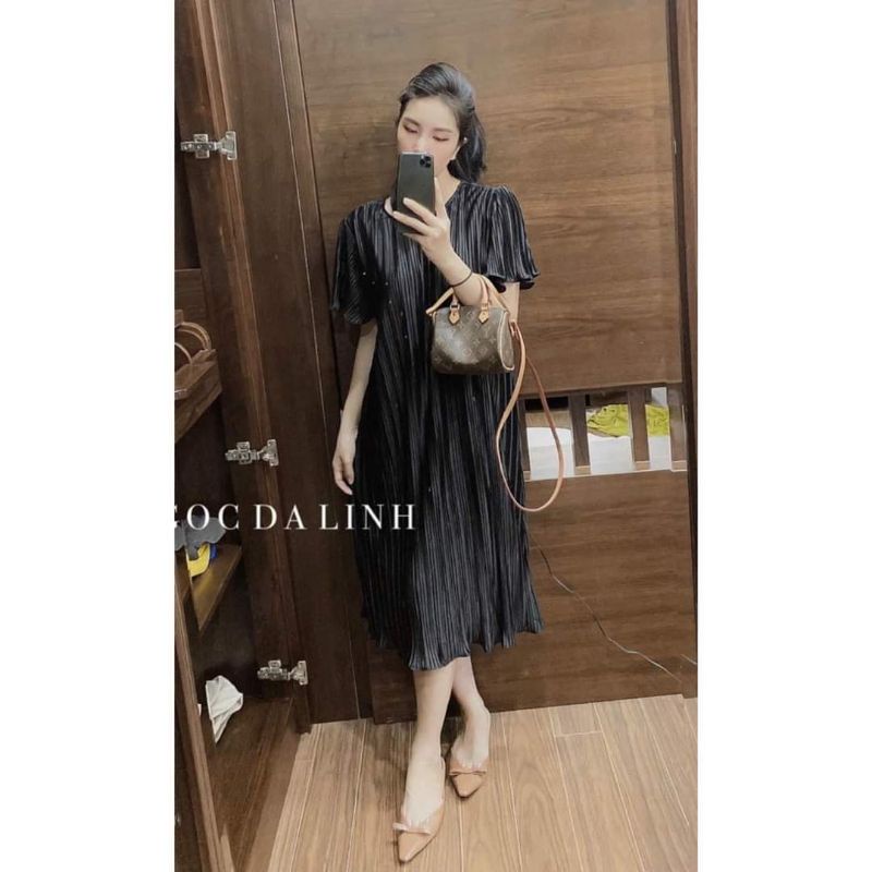 Váy bầu thiết kế dập ly QC
