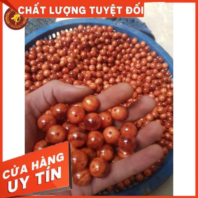 Vòng tay hạt 12 ly gỗ huyết long gắn nậm  - Quà tặng lưu niệm