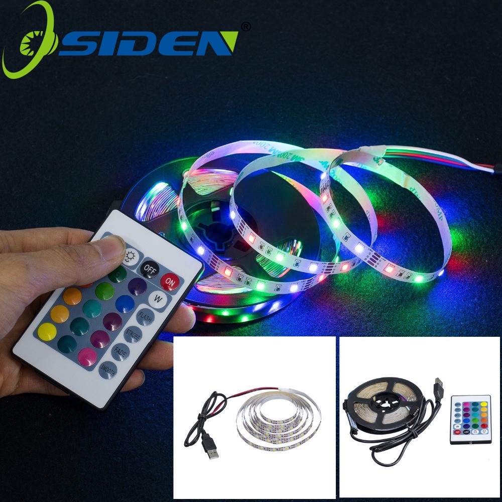 Dây Đèn LED Trang Trí 1M 2M 5V USB RGB 2835 TV Tiện Dụng