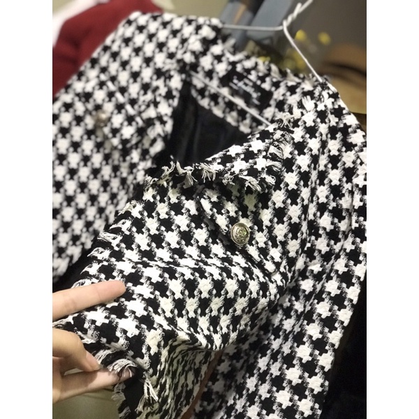 Áo khoác dạ TWEED sang chảnh thời thượng