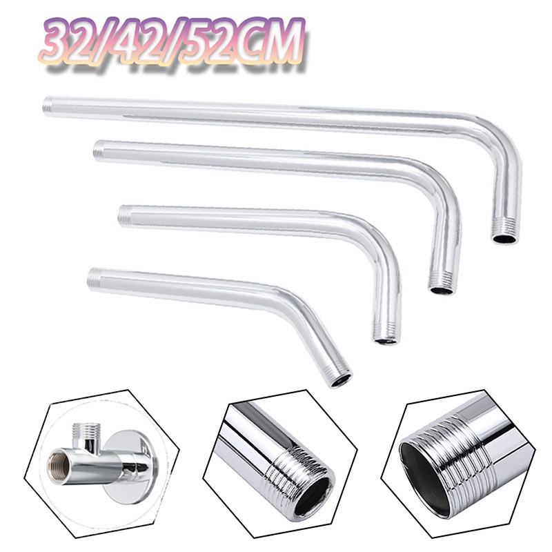 Thanh Nối Dài Vòi Hoa Sen Gắn Tường Bằng Thép Không Gỉ 15/23/29/32/42/52cm Chất Lượng Cao Cho Nhà Tắm