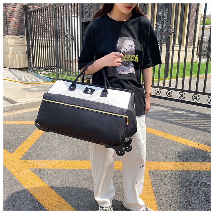 Túi kéo du lịch, valy kéo kiểm xách tay vải sợi oxford chống thấm