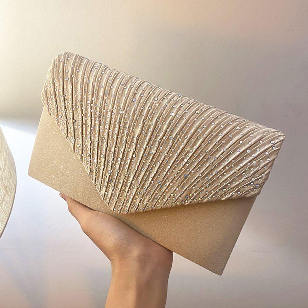 Ví Cầm Tay Chất Liệu Satin Thời Trang Dự Tiệc Cho Nữ