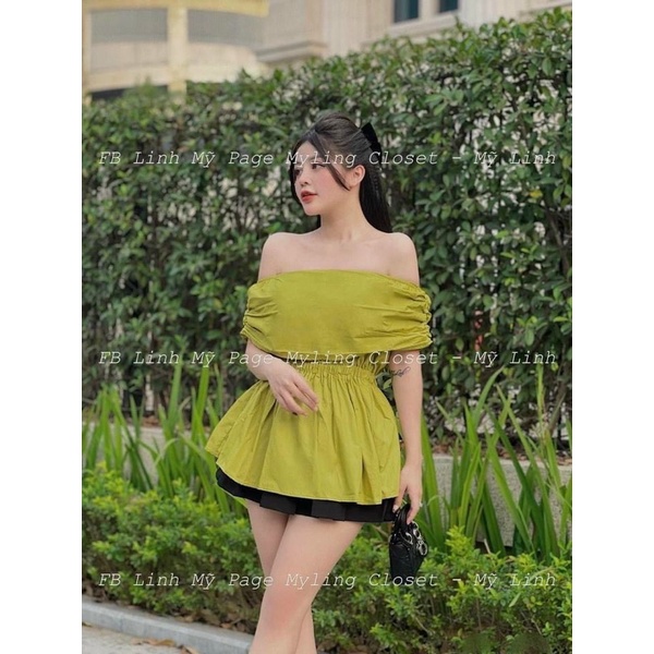 Áo bệt vai bo chun eo