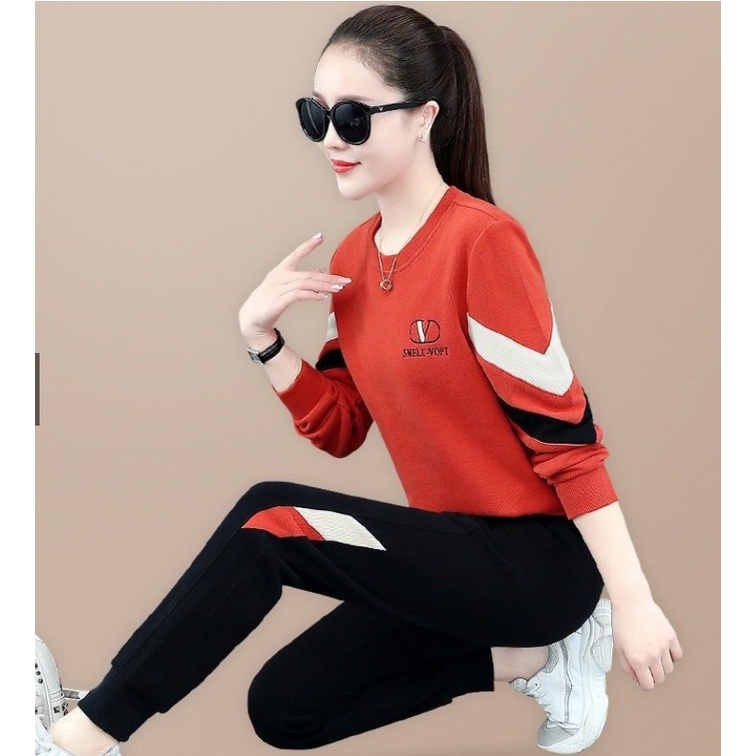 Bộ đồ thu đông nữ thể thao - Quần áo thu đông mặc nhà cao cấp