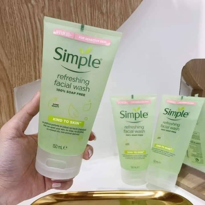 Sữa Rửa Mặt Simple Kind To Skin Refreshing Facial Wask Gel-150ml | BigBuy360 - bigbuy360.vn