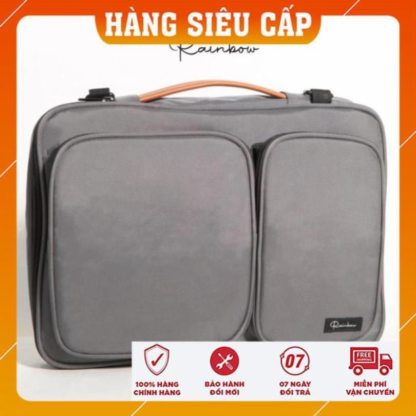 Túi laptop, túi chống sốc laptop macbook chính hãng Rainbow BG001 chất liệu canvas chống nước, lót mút bảo vệ máy tối đa | BigBuy360 - bigbuy360.vn