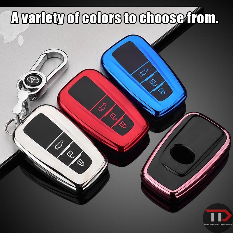 Vỏ TPU Bảo Vệ Chìa Khóa Cho Xe Toyota Prius Camry Corolla C-HR CHR RAV4 Prado 2018