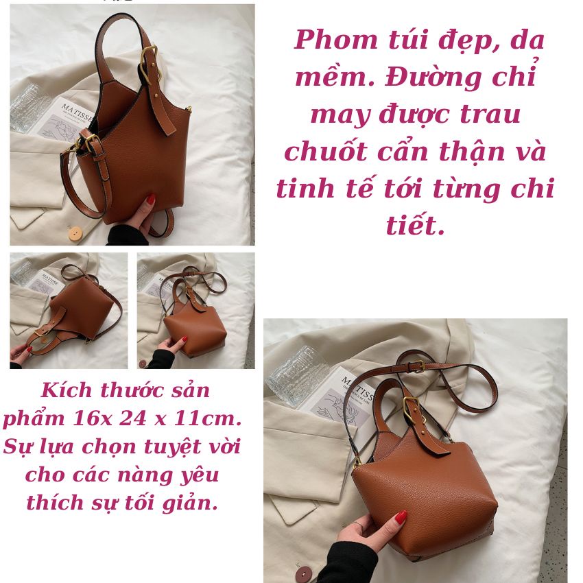 Túi đeo chéo một bên vai đi chơi đi làm công sở Yume thời trang xuất Hàn Quốc 2022 siêu sang