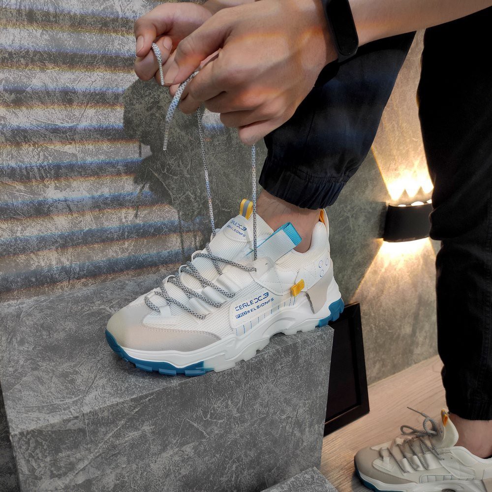 Giày sneaker nam trắng đế cao TL775 Shop Thành Long chuyên giày sneaker nam | BigBuy360 - bigbuy360.vn