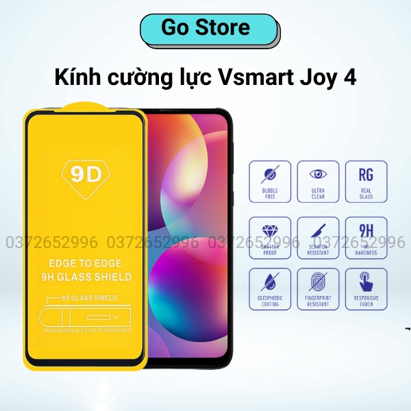 Kính cường lực Vsmart Joy 4 - Full Màn