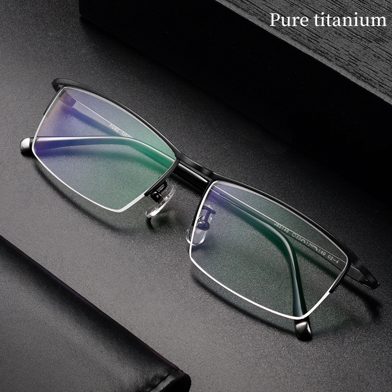 Hevia Mắt Kính Gọng Titan Siêu Nhẹ Thoải Mái pt042 Cho Nam