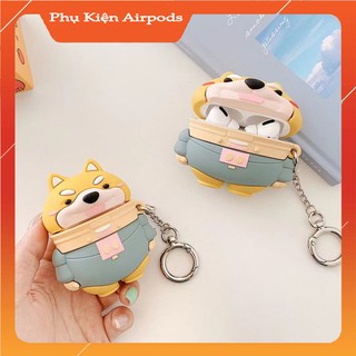 Case airpods - ốp airpods - chó shiba