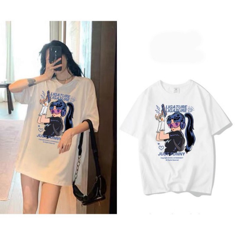 Áo thun tay lỡ Unisex Awesometee, áo phông form rộng ATL M400-40